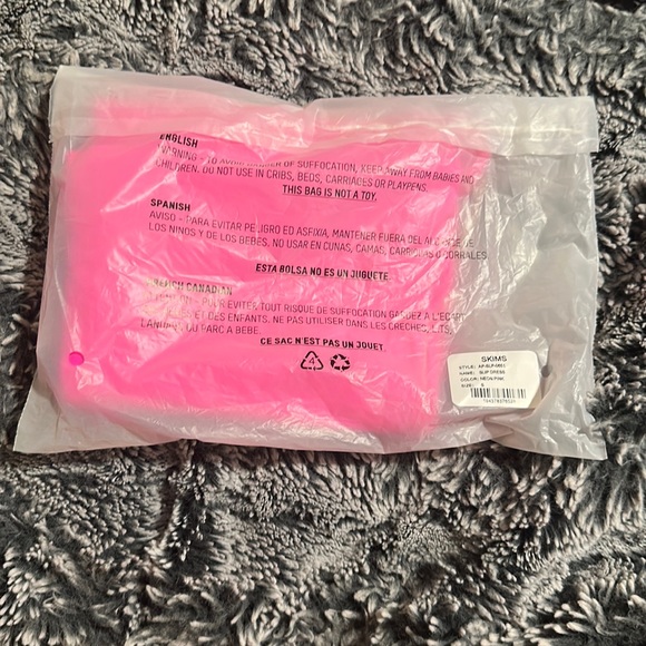 Fits everybody slip dress neon pink SKIMS NWT - Picture 2 of 7